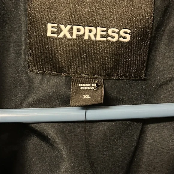 Express Blue Faux Suede Men's Jacket